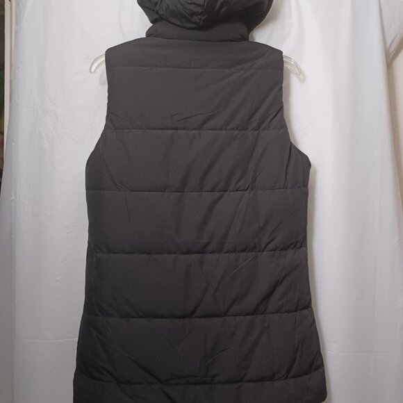 SNOBBISH COLLECTION REVERSIBLE WINTER PUFFER VEST REMOVABLE HOOD BLACK/BEIGE - Picture 8 of 10